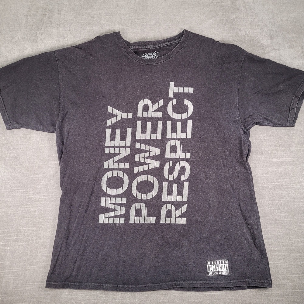 Rocksmith Money Power Respect Graphic Print‎ T-Shirt Men's Size XL